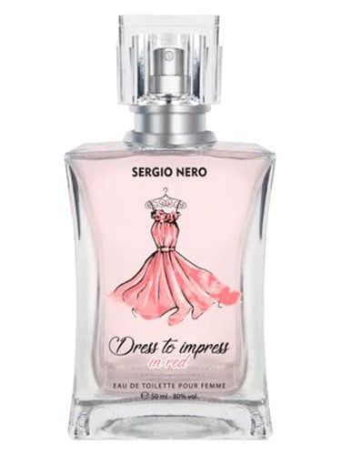Sergio Nero Dress To Impress In Red fragrance bottle