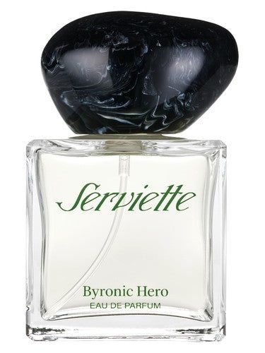 Serviette Byronic Hero fragrance bottle