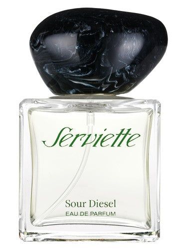 Serviette Sour Diesel fragrance bottle