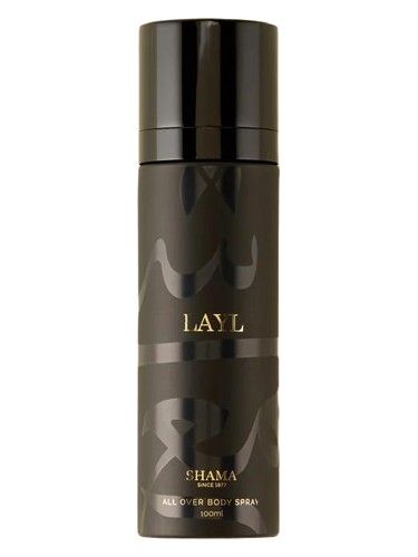 Shama Perfumes Layl Body Spray fragrance bottle