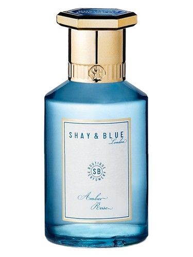 Shay Blue London Amber Rose fragrance bottle