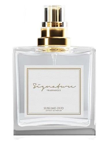 Signature Fragrances Sublime Oud fragrance bottle
