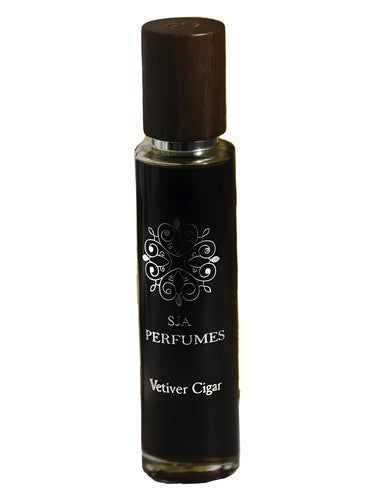 SJA Perfumes Vetiver Cigar fragrance bottle