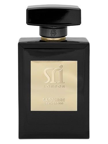 Sri London Sapphire Leather Oud fragrance bottle
