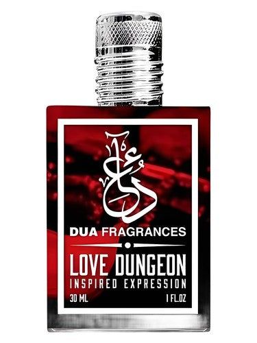 The Dua Brand Love Dungeon fragrance bottle