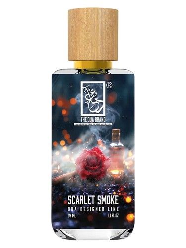 The Dua Brand Scarlet Smoke fragrance bottle