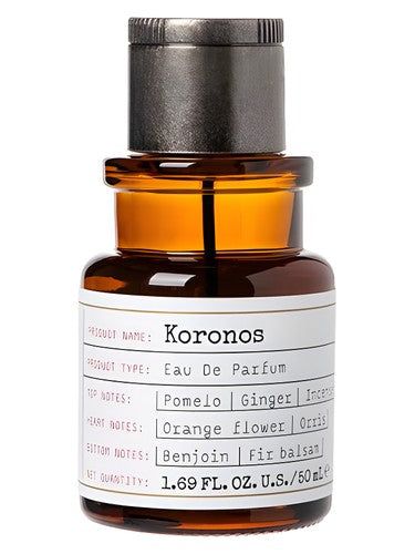 The Naxos Apothecary Koronos fragrance bottle