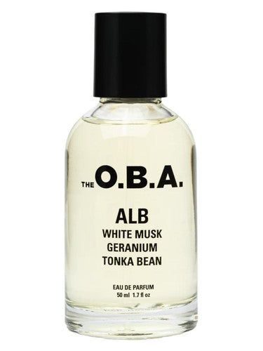 The O.B.A. ALB fragrance bottle