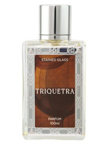 Triquetra Scents Stained Glass fragrance bottle