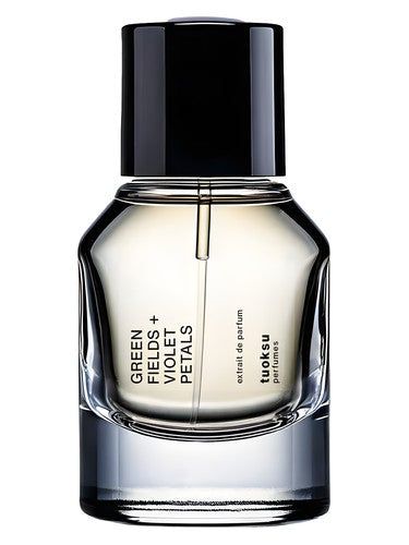 Tuoksu Green Fields + Violet Petals fragrance bottle