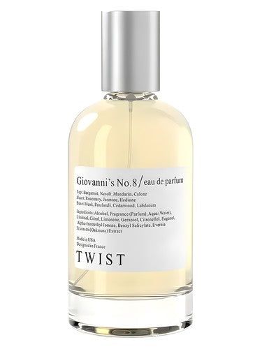Twist Giovanni’s No.8 fragrance bottle
