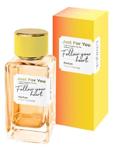 Unique Art Parfum JUST FOR YOU FOLLOW YOUR HEART fragrance bottle