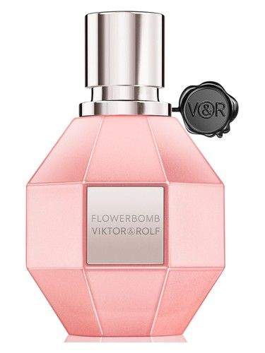 Viktor Rolf Flowerbomb Pearly Coral Pink Limited Edition fragrance bottle