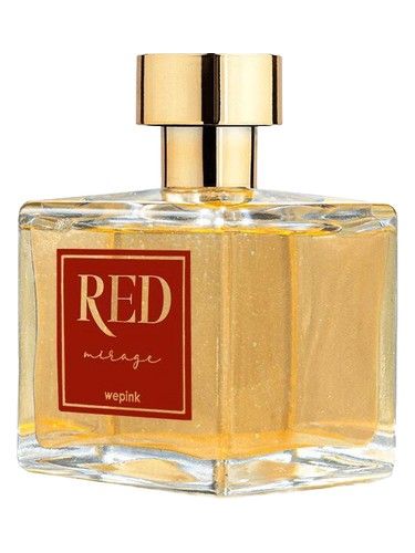 We Pink Red Mirage fragrance bottle