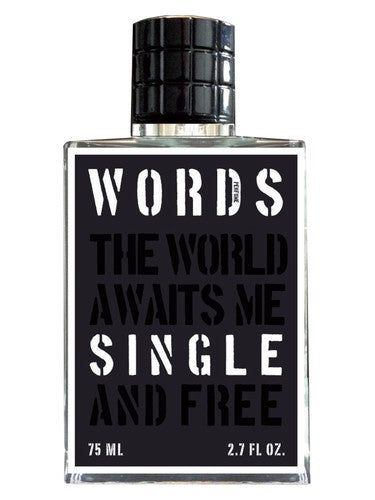 Words Single fragrance bottle