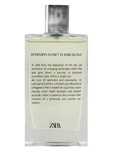 Zara Bohemian Sunset In Barcelona fragrance bottle