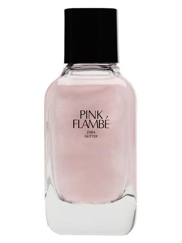 Zara Pink Flambe Glitter fragrance bottle