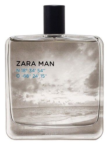 Zara Zara Man N 18º 34' 54'' O -68º 24' 15'' fragrance bottle